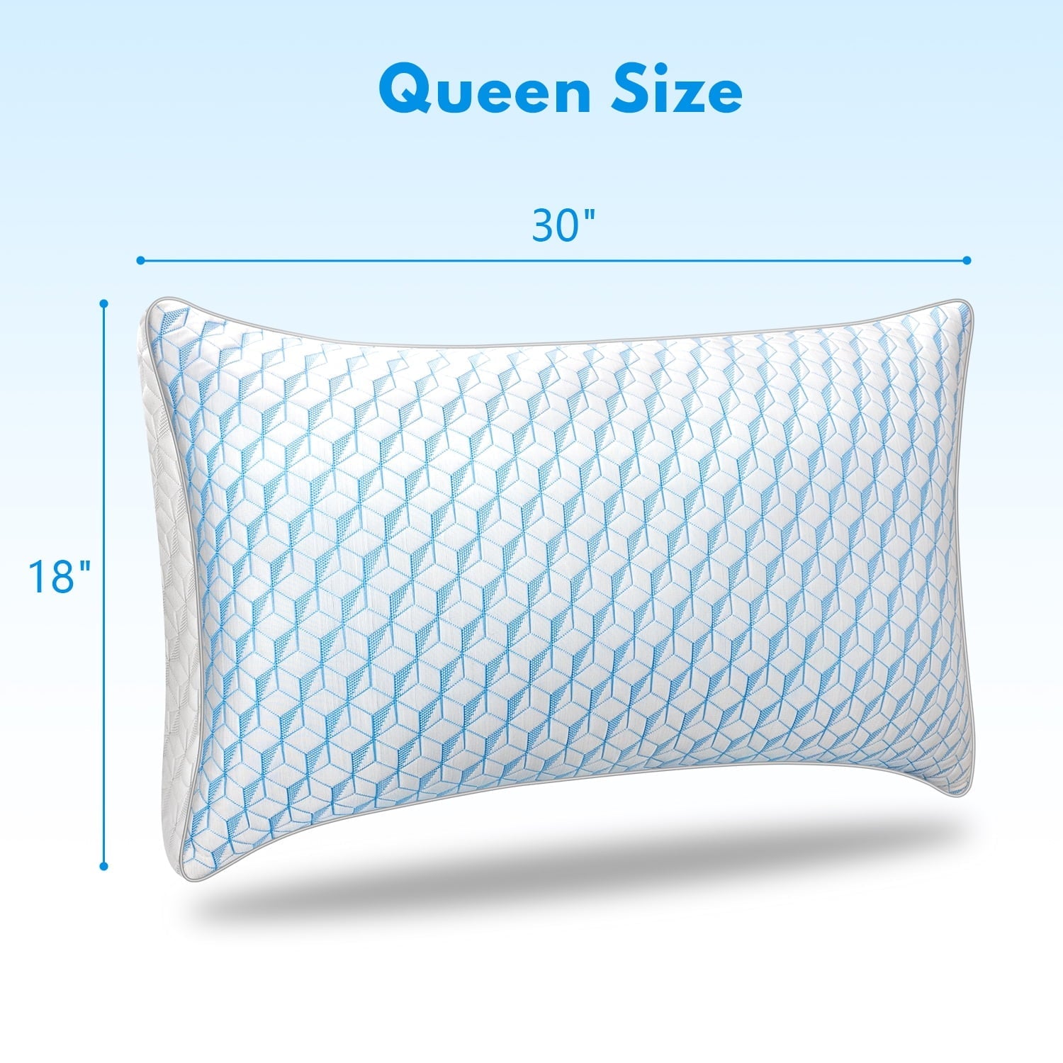 Hotel Collection Bed Pillows, Pillows for Bed Queen Size 2 Pack, Premium Down Alternative Luxury Hotel Pillows Set of 2, Cooling Pillo... - Decorative Throw Pillow Cushion for Sofa & Bed Detail