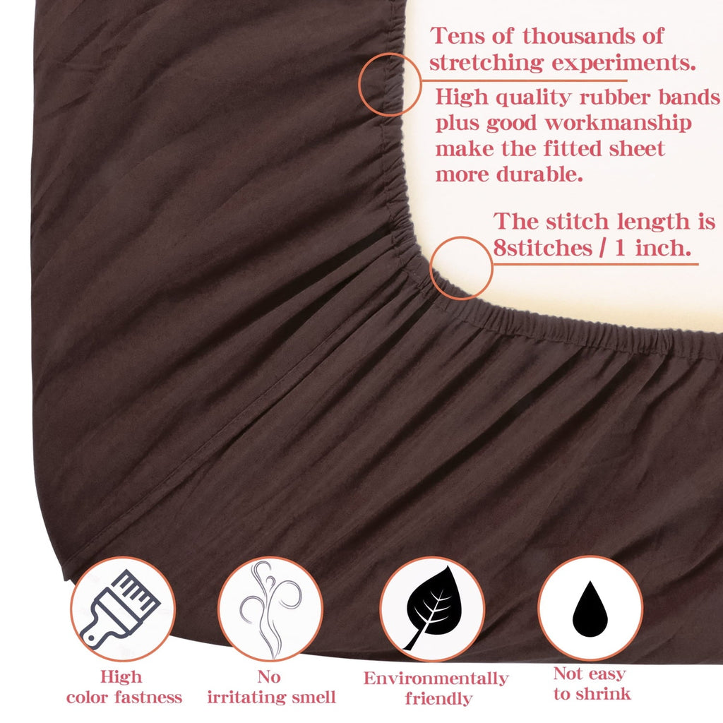 Premium Egyptian Cotton Premium 1800 Series Microfiber Queen Fitted Sheet with Deep Pocket, Ultra Soft and Breathable Fitted Bed Sheet, 60x80... - Cooling Hotel Quality Bedding Sheets and Pillowcases Detail