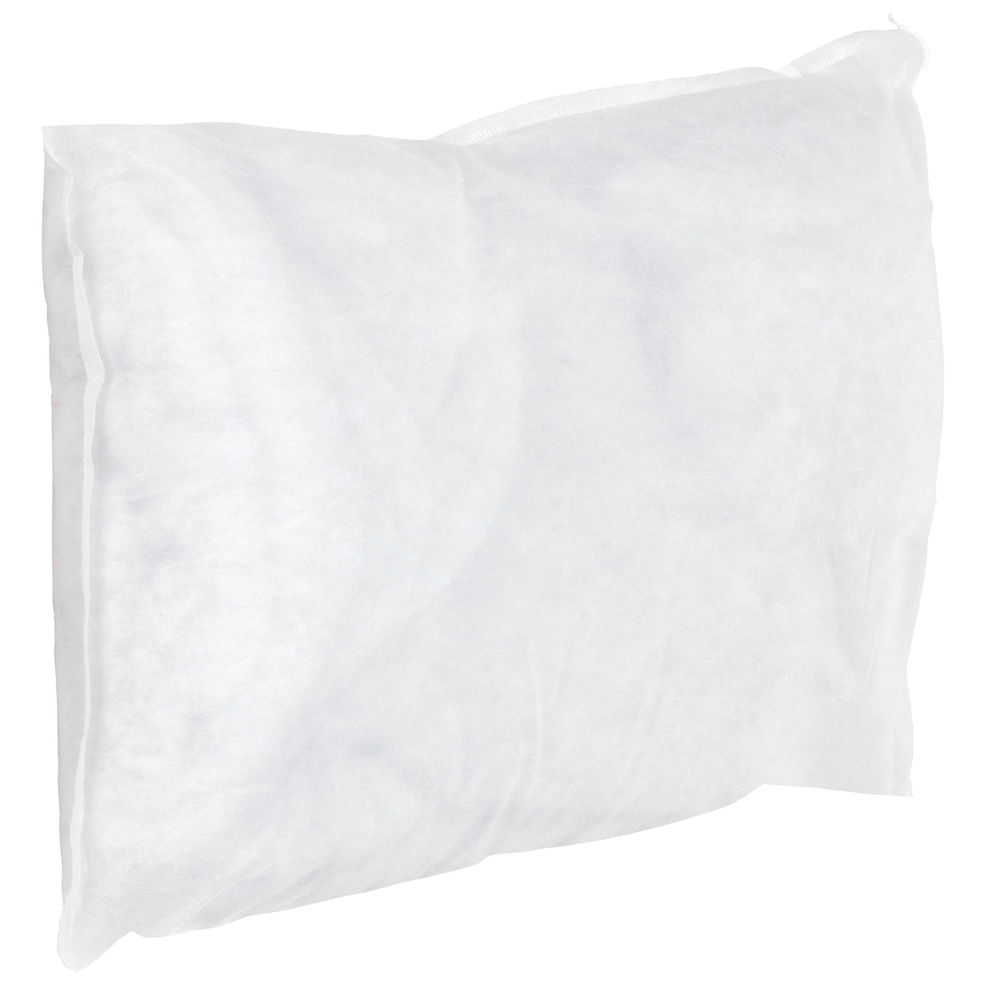 Decorative Plump Bed Pillow, 12 x 17 Inch, White, Disposable, 2 Count - Hotel Quality Plush Sleeping Pillows Detail