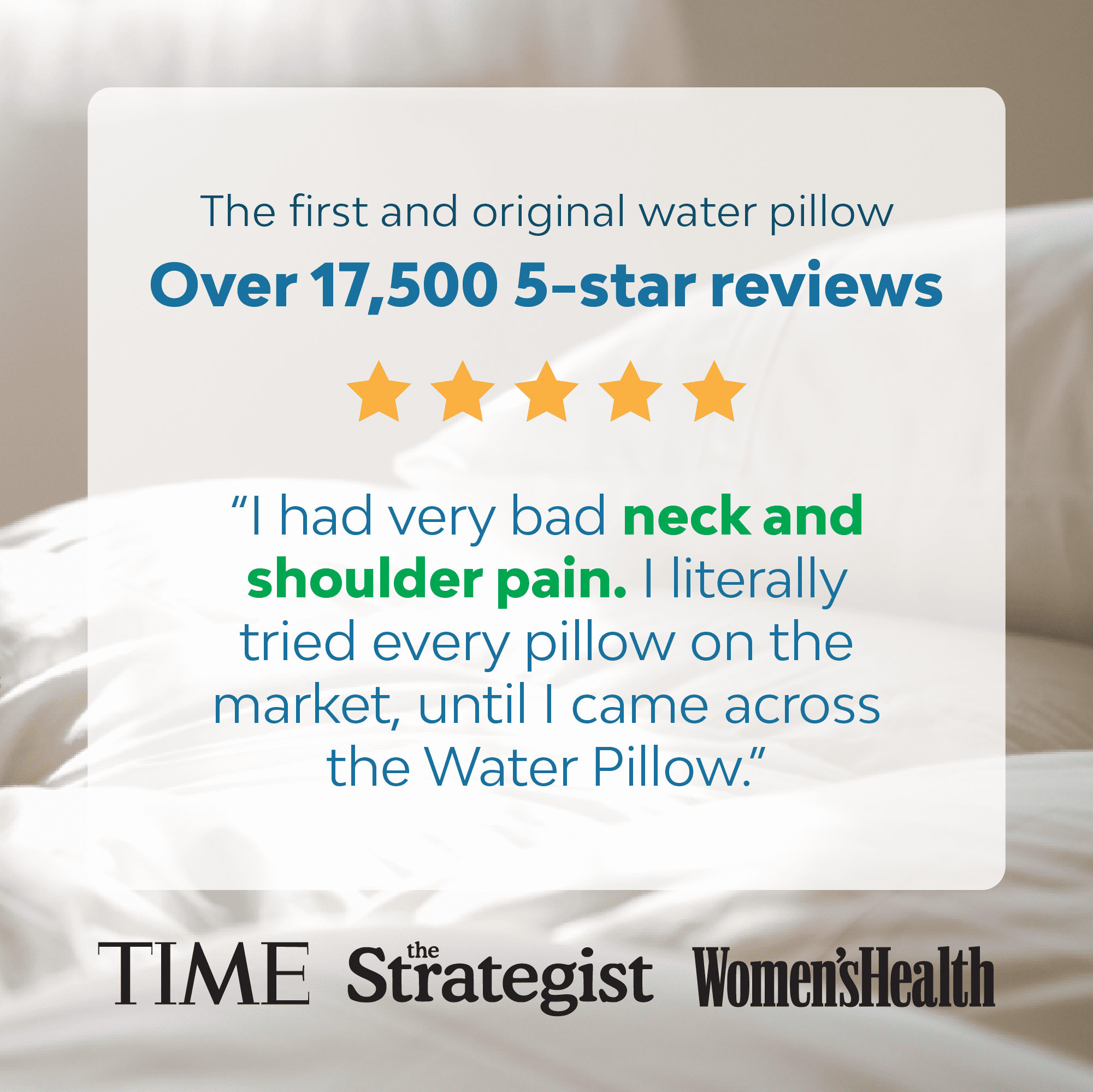 Decorative Plump Memory Foam Water Pillow - Adjustable Pillow for Neck Pain Relief, Pillow for Side, Back, and Stomach Sleepers, The O... - Orthopedic Shredded Foam Bed Pillow Set Detail