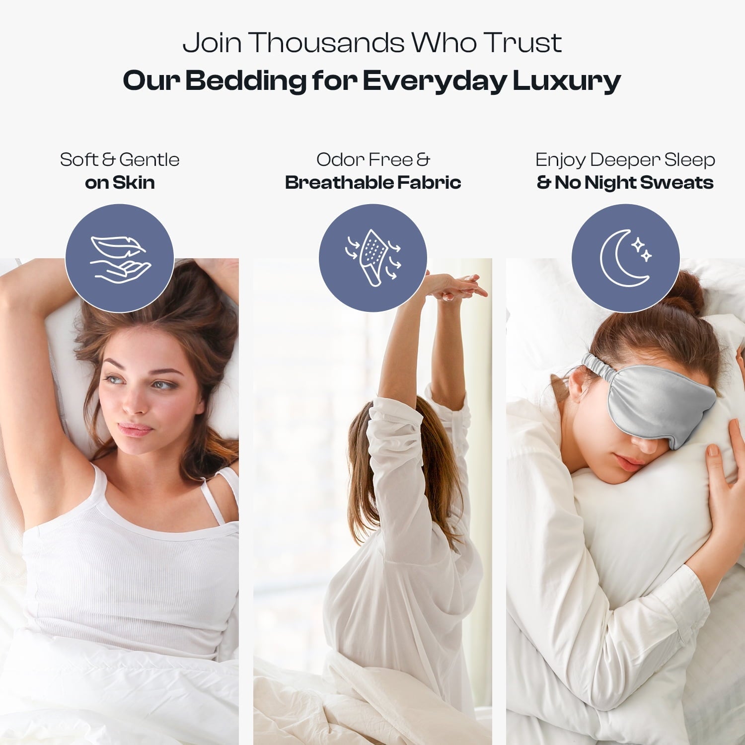 Breathable Luxury IR 3 Piece 1800 Series Deep Pocket Soft Microfiber Solid Bed Sheet Set for Kids, White Twin Size - Cooling Hotel Quality Bedding Sheets and Pillowcases Detail