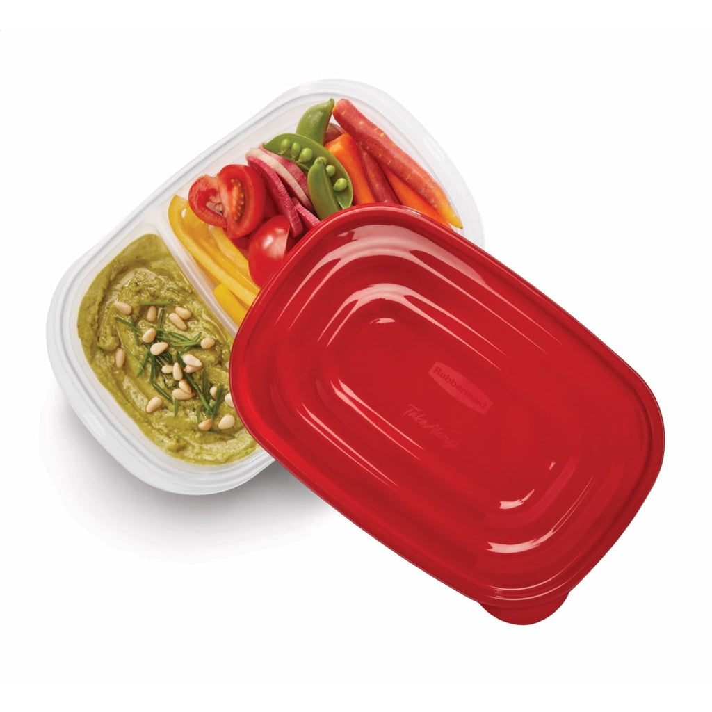 Sweet Treat Shaped alongs Divided Rectangular Food Storage Containers, 3.7 Cup, 3-Pack - Playful Star & Heart Shaped Geometric NeeDoh Detail