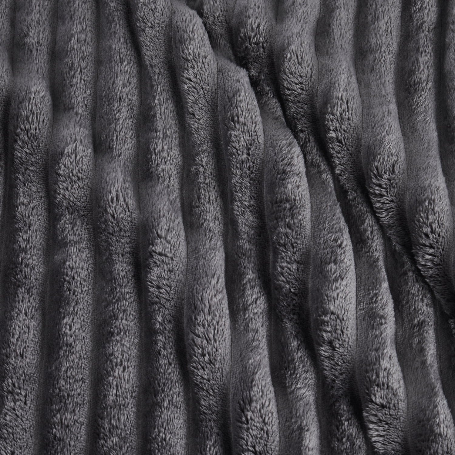 Decorative Knitted Grey Fleece Throw Blanket for Couch - Super Soft Cozy Blankets for Women, Girls, 50x60 inches - Cozy Fleece Throw Blanket for Couch & Bed Detail