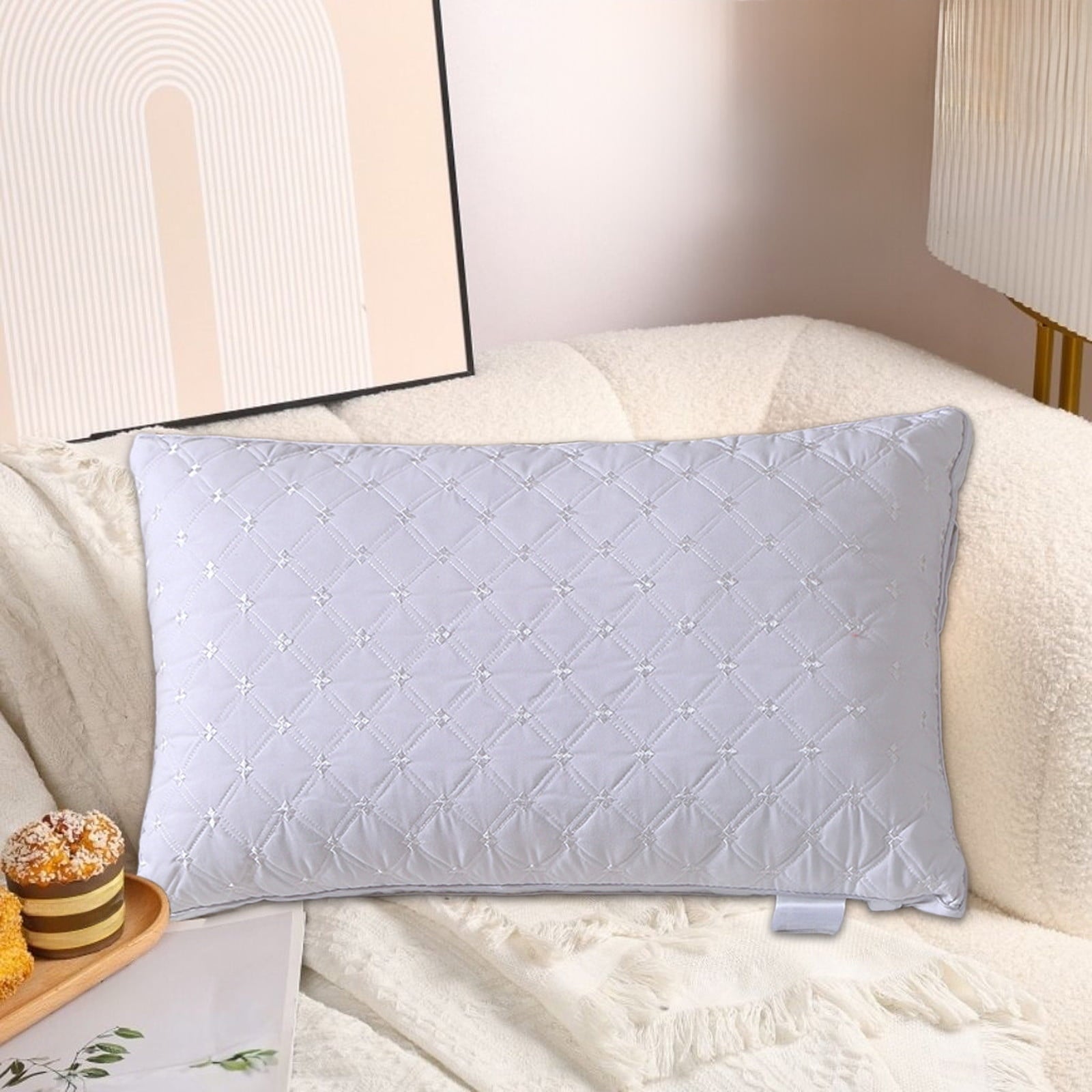 Fluffy Shredded Hotel Grade Extra Soft Pillows Queen Size Set of 2 Supportive Bed Pillow for Back Side and Stomach Sleepers, Breathab... - Hotel Quality Plush Sleeping Pillows Detail