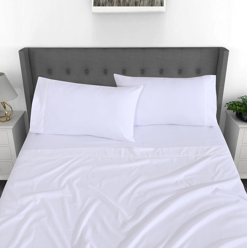 Ultra-Soft Set - Luxurious Silky Soft Microfiber Bedding - Cozy & Comfy - 15 inch Deep Pocket (Fits up to 17") Hotel Bed - 4 Pcs... - Luxury Bed Sheet Set with Deep Pockets Detail