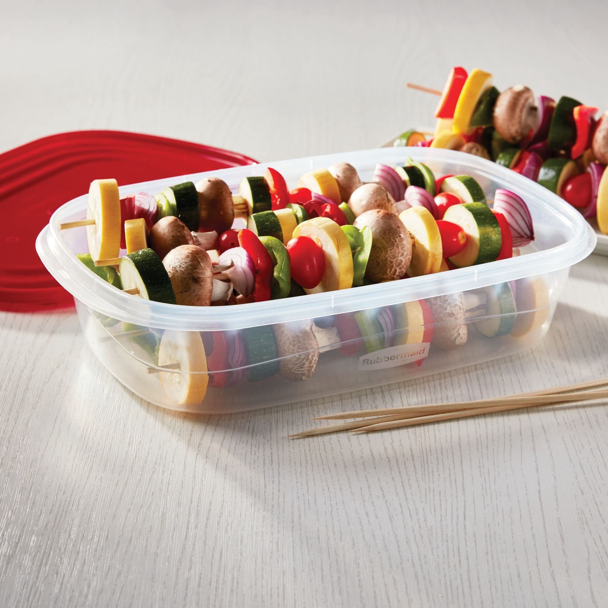 Playful Geometric Food Storage Containers, 16 Piece Set - Playful Star & Heart Shaped Geometric NeeDoh Detail