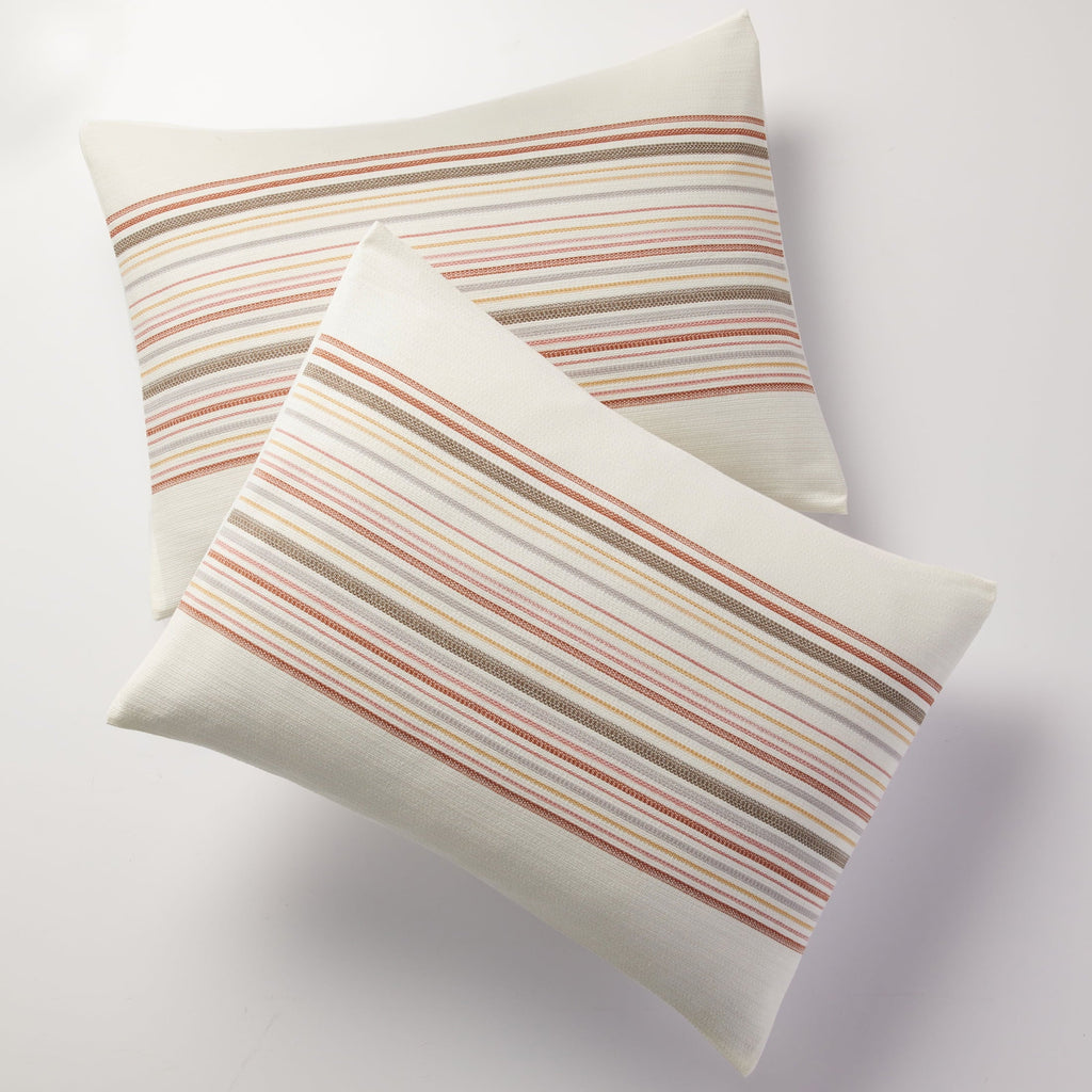 Luxurious Quilted 3-Piece Red Yarn Dye Stripe Comforter Set, Full/Queen - Cloud-Like Soft Lightweight Bed Comforter Detail