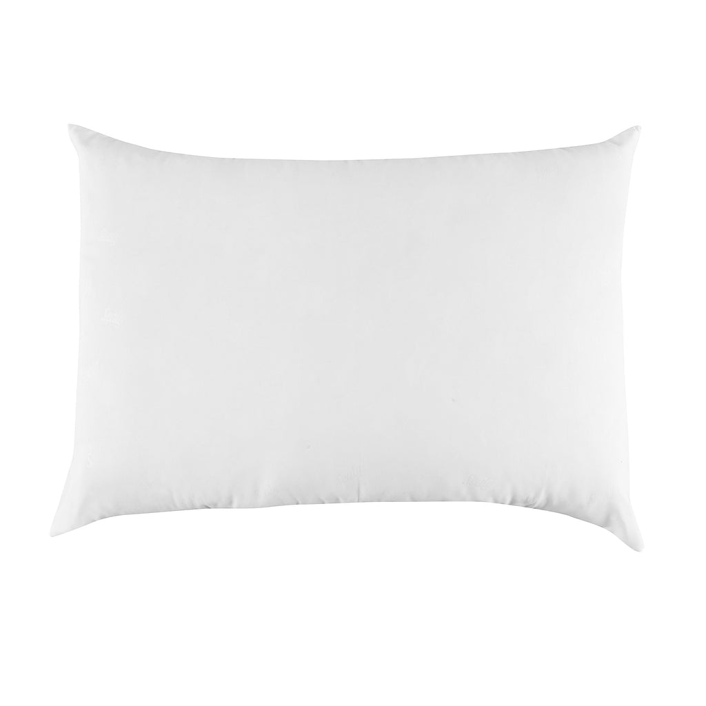 Orthopedic Support Cotton Fresh Bed Pillow, S/Q, White- 2 Pack Antimicrobial Allergy Defense Fabric - Orthopedic Shredded Foam Bed Pillow Set Detail