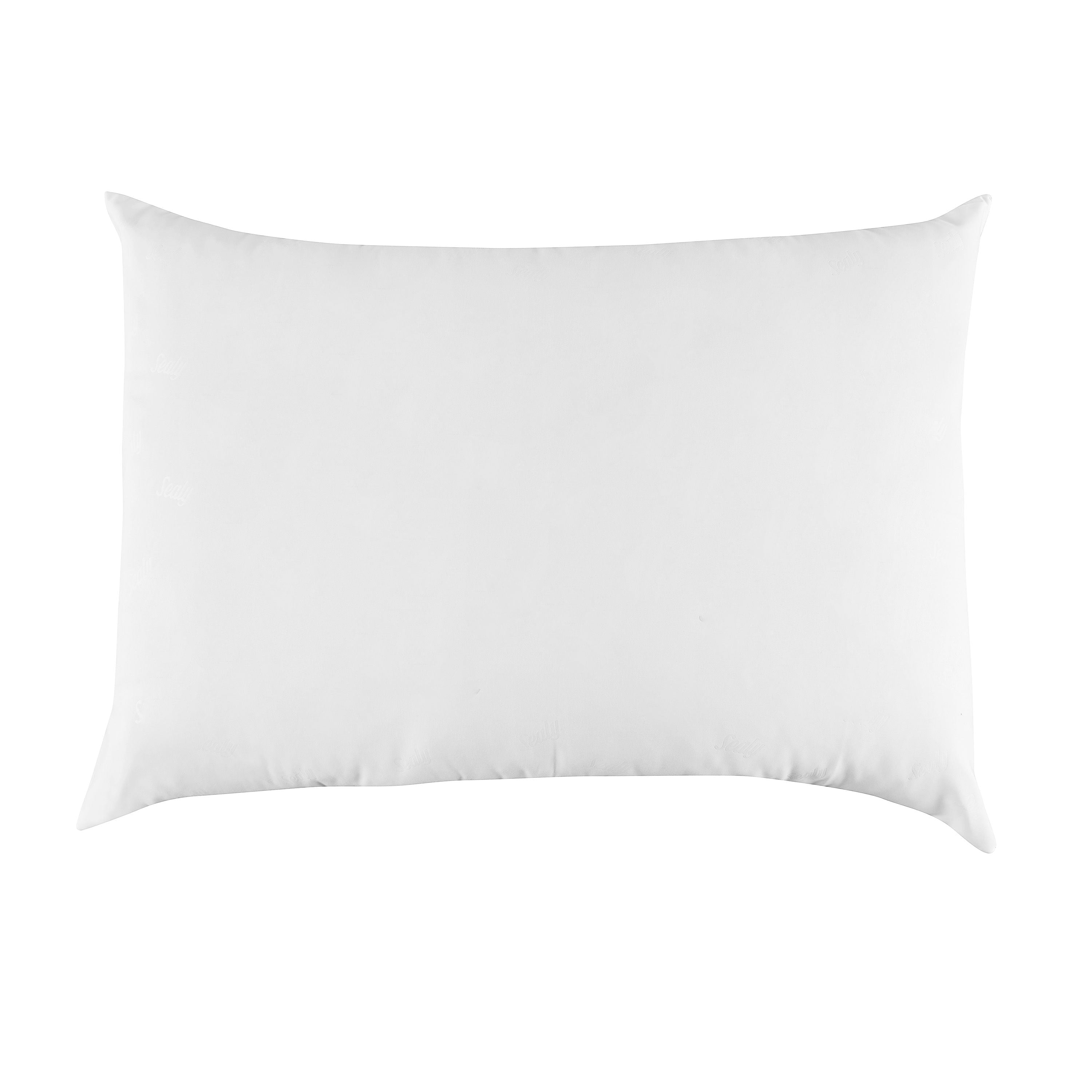 Orthopedic Support Cotton Fresh Bed Pillow, S/Q, White- 2 Pack Antimicrobial Allergy Defense Fabric - Orthopedic Shredded Foam Bed Pillow Set Detail