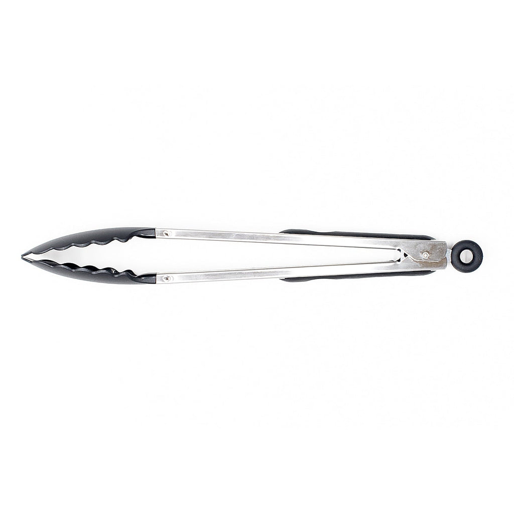 Heavy Duty 13 Inch Rust Resistant Nylon End Stainless Steel Dripless Kitchen Tongs - Multi-Purpose Hand Tool for Daily Meal Prep Detail