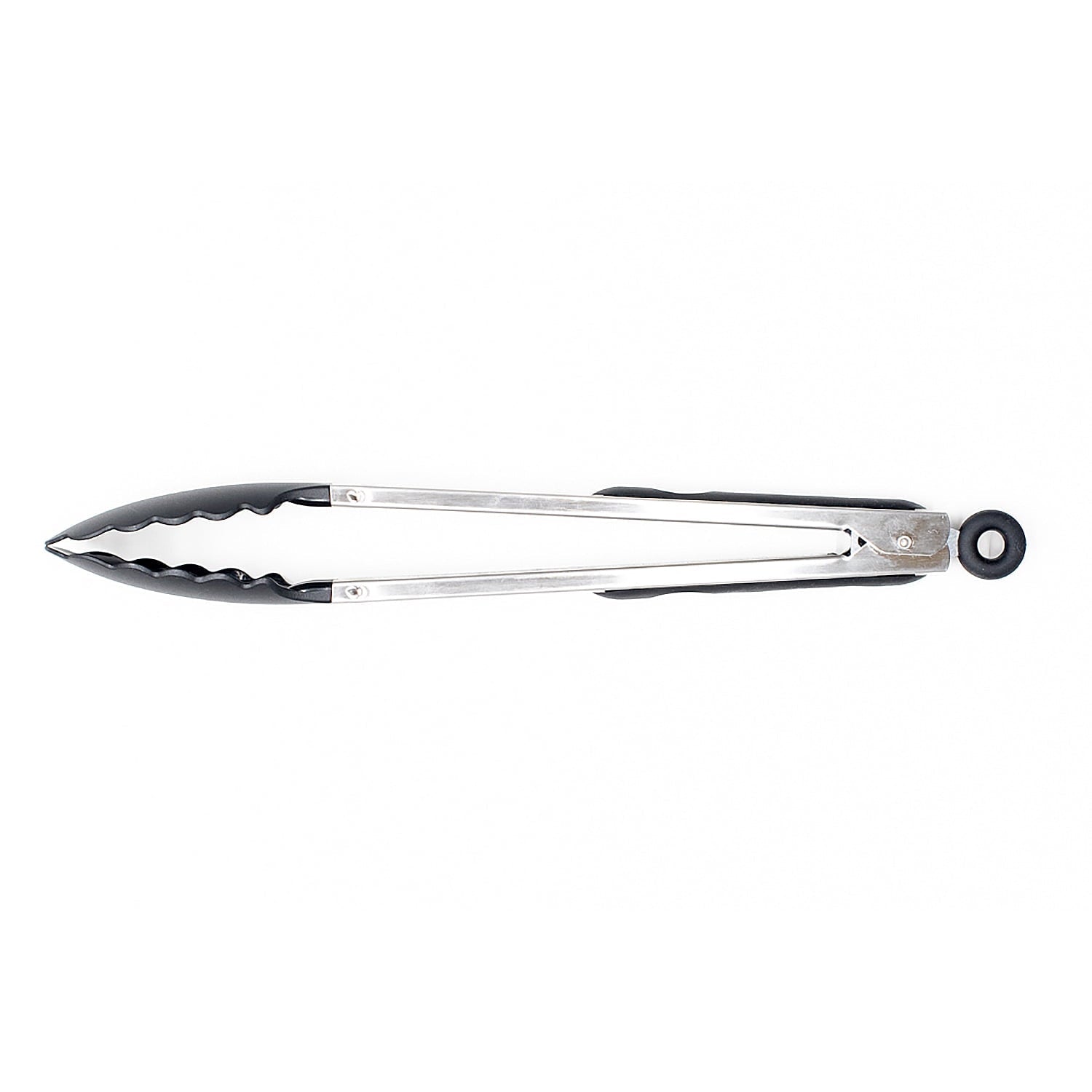 Heavy Duty 13 Inch Rust Resistant Nylon End Stainless Steel Dripless Kitchen Tongs - Multi-Purpose Hand Tool for Daily Meal Prep Detail