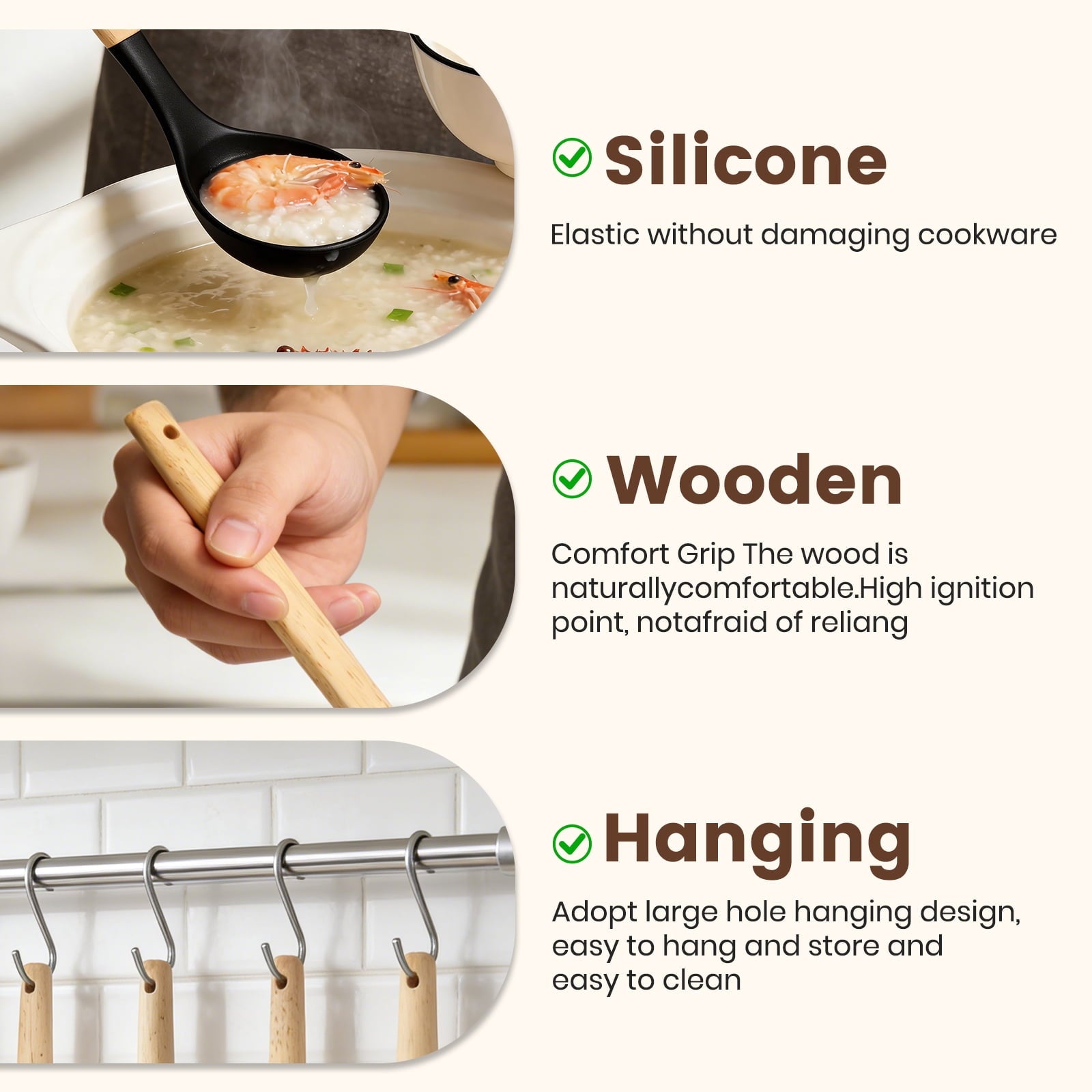 Durable Steel Silicone Cooking Utensils Set with Holder, 44 PCS Kitchen Utensils Set, Silicone Kitchen Gadgets Spatulas Set for Non... - Heavy Duty Stainless Steel Kitchen Shears Detail