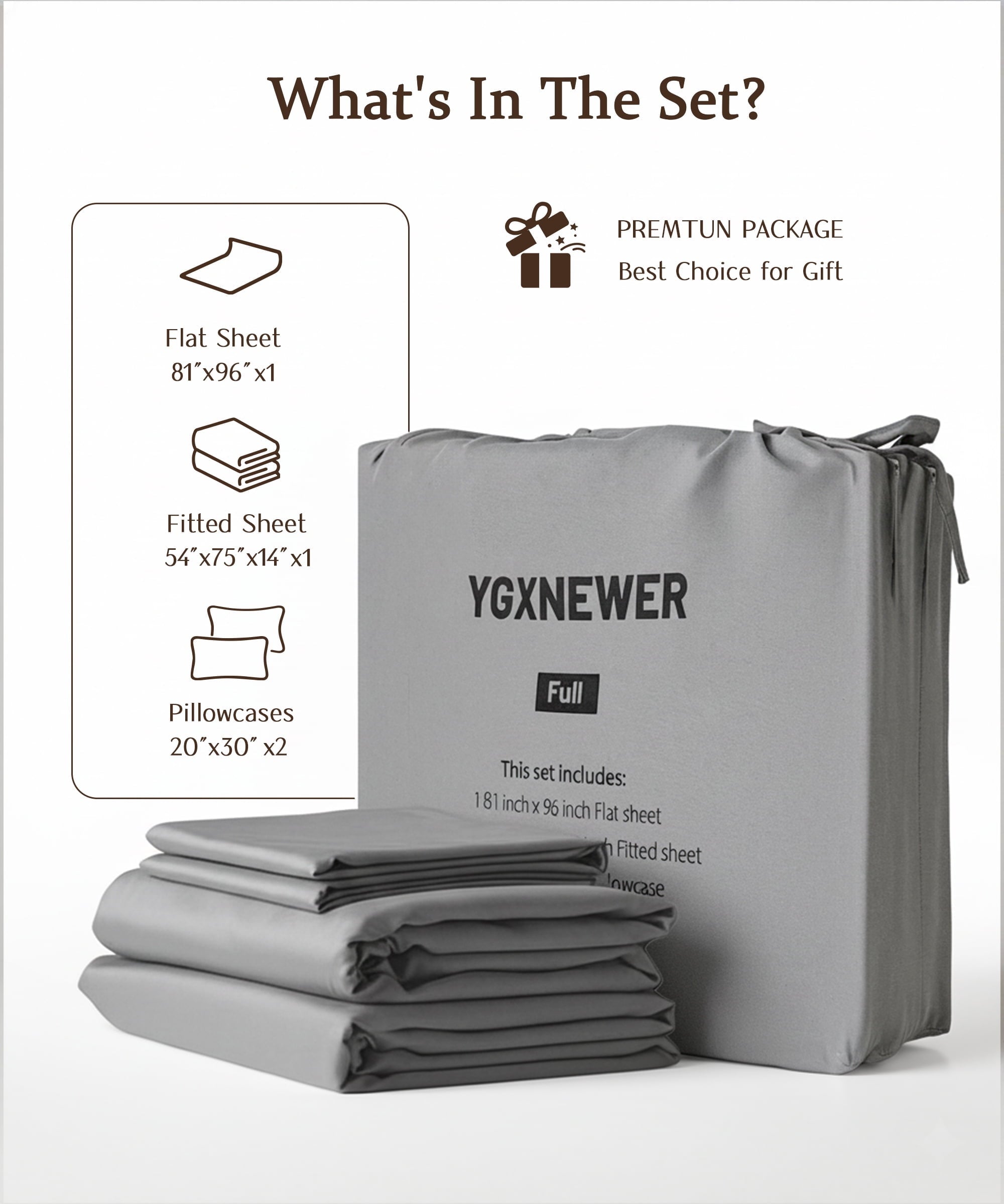 Wrinkle-Resistant Full Size 4 Piece Sheet Set, Comfy Breathable Cooling Bed Sheets Set, Hotel Luxury Bedding, Deep Pockets, Ultra-Soft,... - Luxury Bed Sheet Set with Deep Pockets Detail