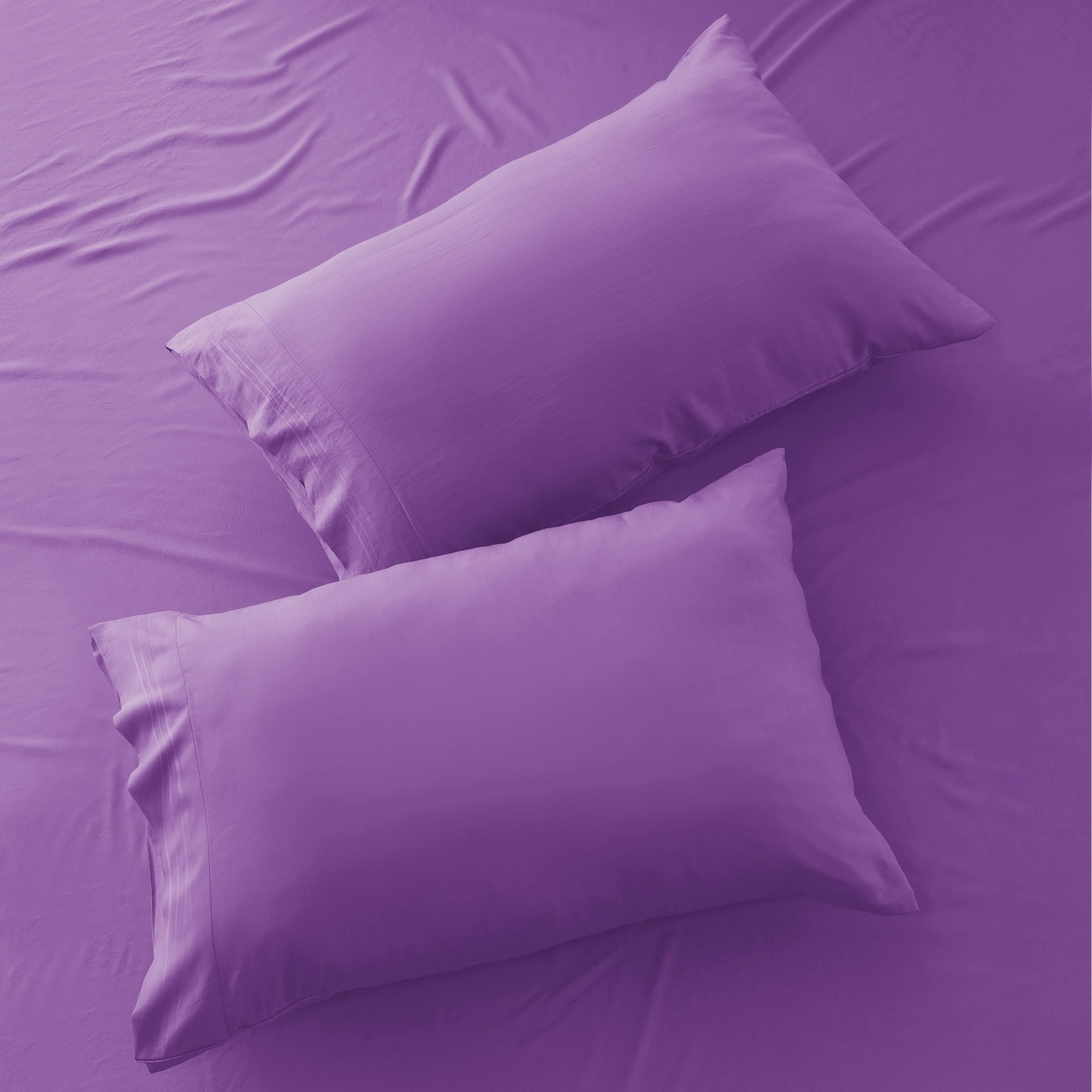 Wrinkle-Resistant Queen Size Sheets Set Brushed Microfiber High GSM, 4 Piece Sheet Set Upto 16 Inches Deep Pocket Bedding Sheets & Pillow - Breathable Egyptian Cotton Flat & Fitted Sheets Detail