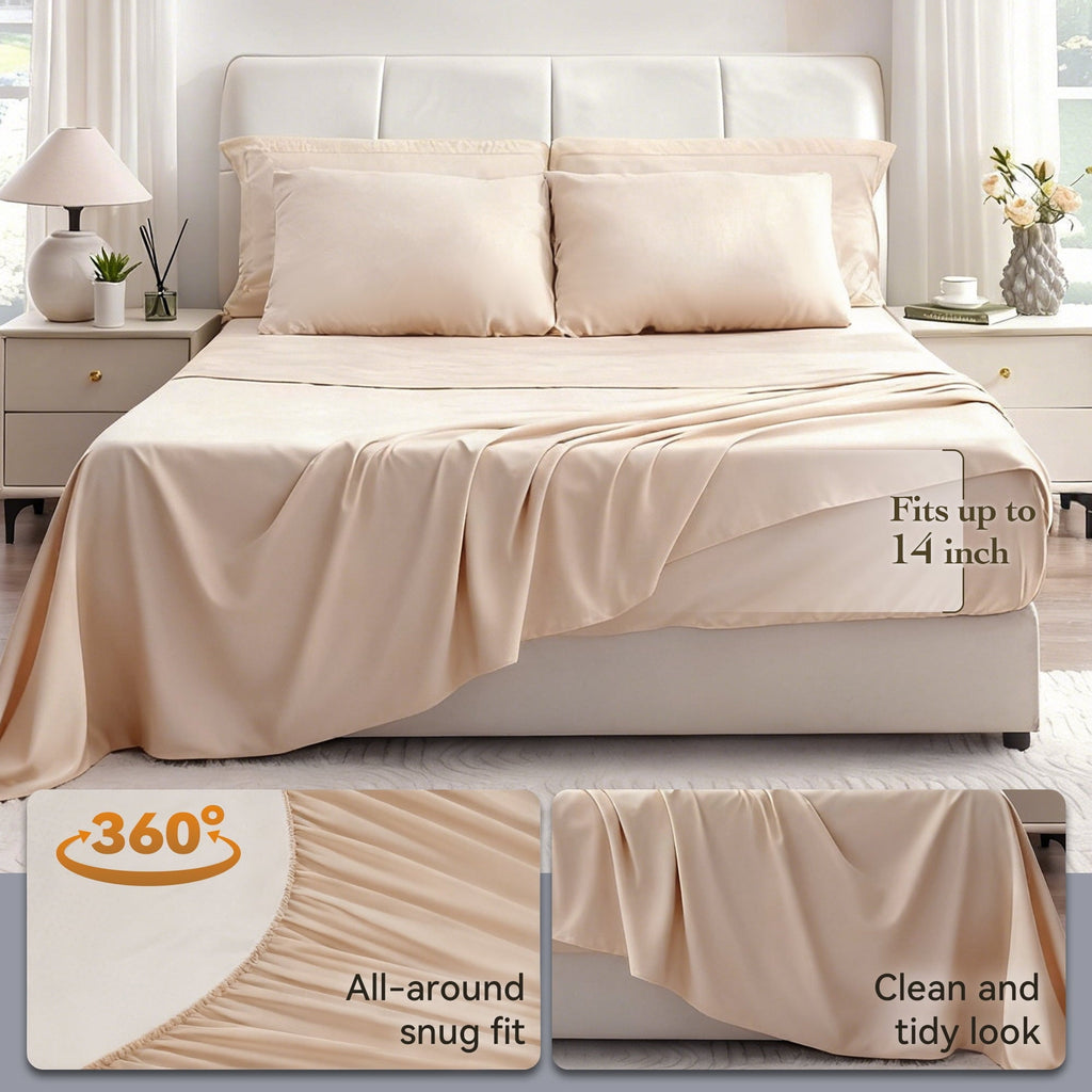 Fluffy Down Alternative Twin Comforter Set 5 Pieces,Bed in a Bag, Bedding Set with Comforter,Fitted Sheet,Flat Sheet,Pillowcase, All Season - Cloud-Like Soft Lightweight Bed Comforter Detail