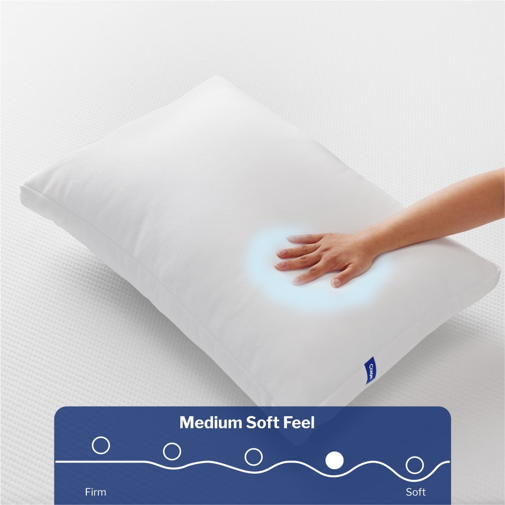Decorative Plump Sleep Essential Cooling Pillow, Standard - Orthopedic Shredded Foam Bed Pillow Set Detail