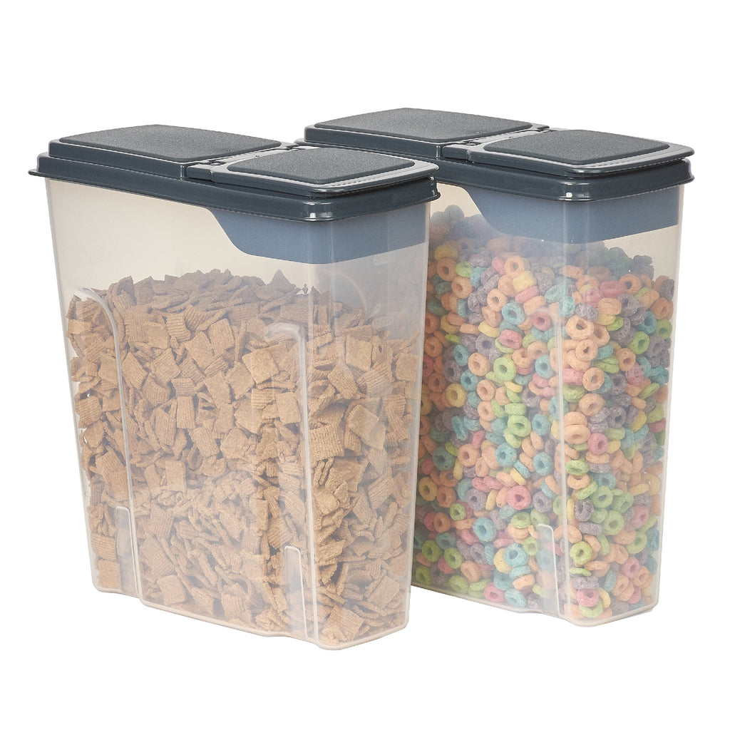 Fun Food Fidget 2-Pack Plastic Cereal Keeper Storage Containers, Kitchen Pantry Organizer Canisters for Cereal and Dry Food... - Deliciously Soft Cupcake Sensory Glob Detail
