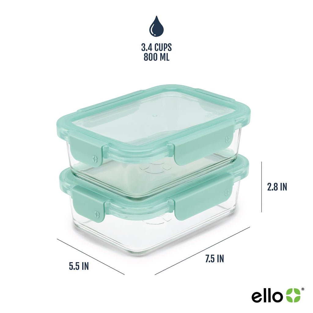 Sweet Treat Shaped 3.4 Cup 2 Pack Glass Meal Prep Containers with Locking Lids - Fun Food Fidget Cookie Squishable Toy Detail