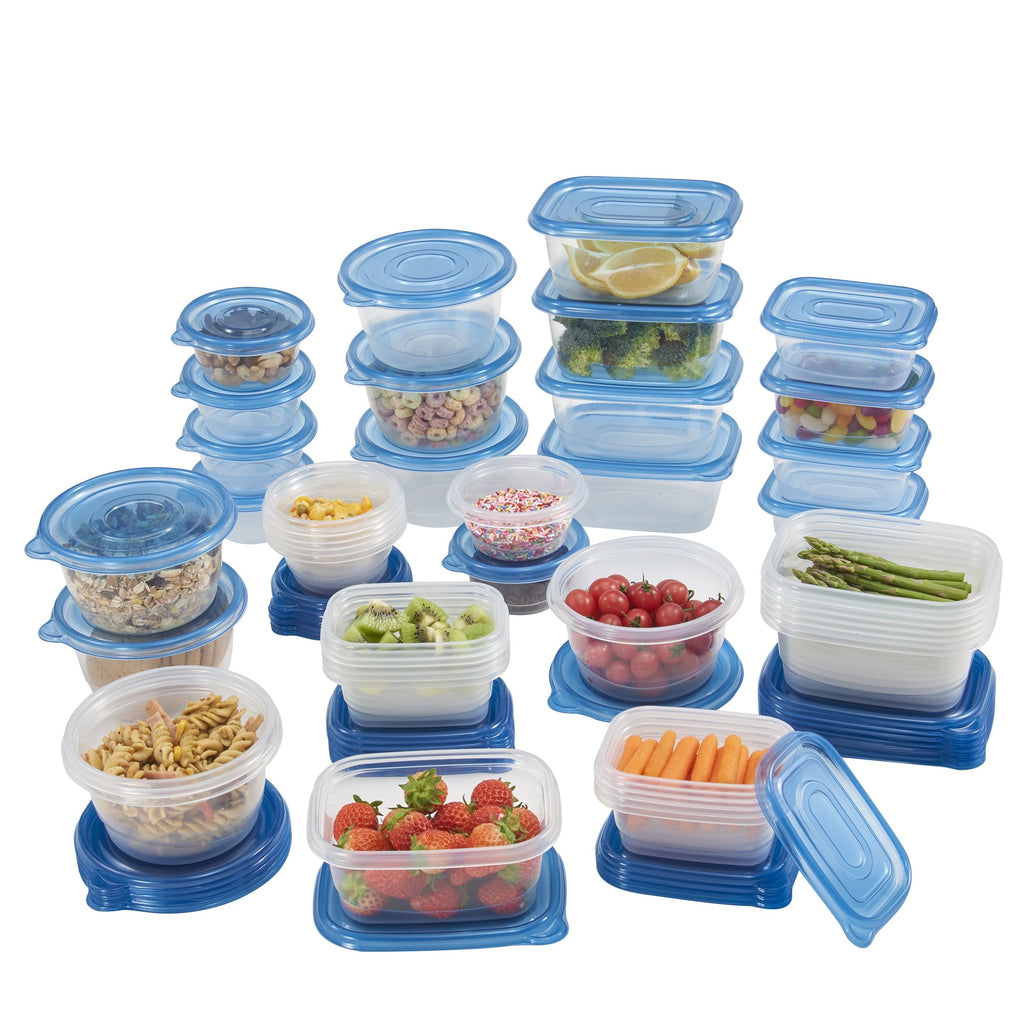 Whimsical Doughnut 92pc Plastic Food Storage Container set, Ideal Use for Refrigeration Storage and Organization,... - Deliciously Soft Cupcake Sensory Glob Detail