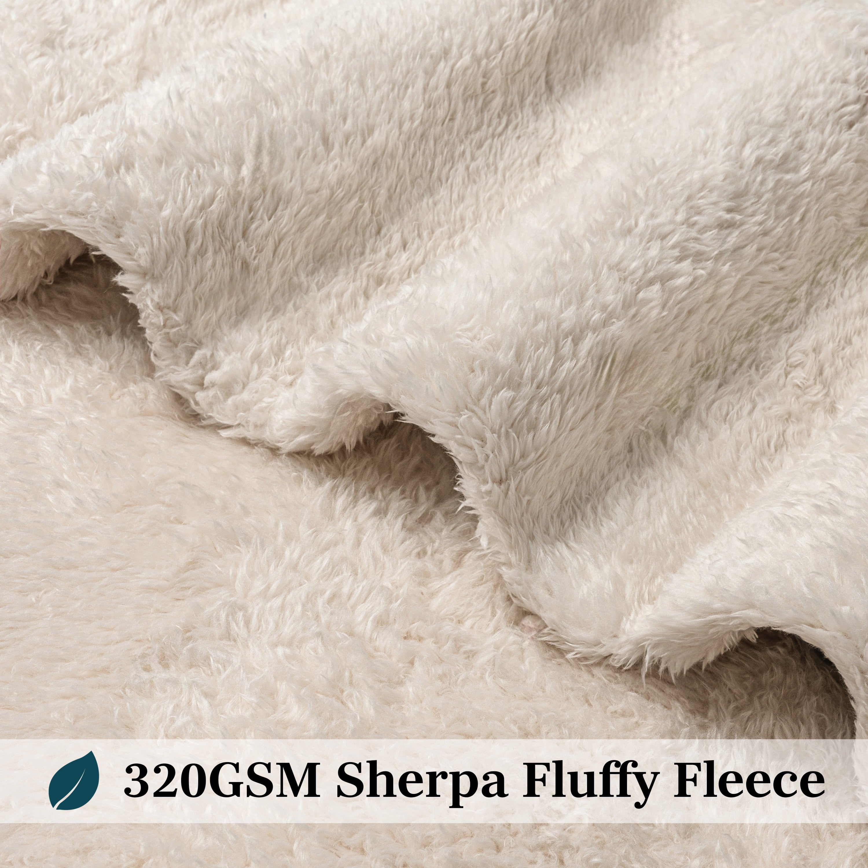 Decorative Knitted Sherpa Throw Blanket For Couch Sofa, Cream Beige Fluffy Warm Plush Blanket for Bed, Cozy Super Soft Lightweight Throw... - Luxury Knitted Decorative Throw Blanket with Fringes Detail