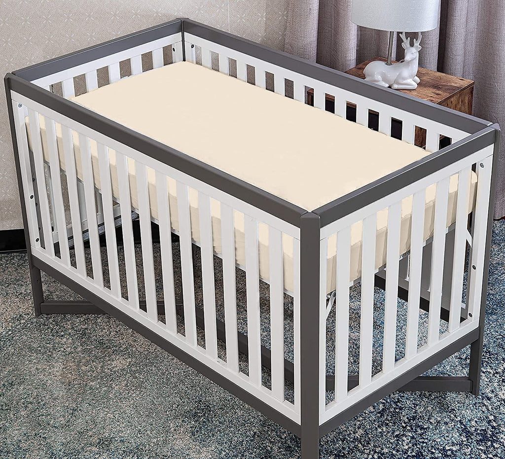 Ultra-Soft Luxurious Hotel Quality Crib Fitted Sheet – 100% Cotton – Ultra Soft, Skin-Friendly & Hypoallergenic – Deep Pocket Fi... - Luxury Bed Sheet Set with Deep Pockets Detail