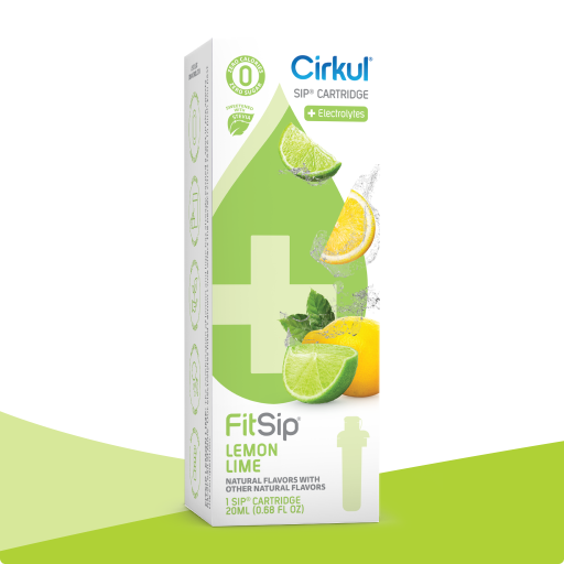 Natural Fruit Flavored FitSip Lemon Lime (Stevia) PO5V - Zero-Calorie Multi-Flavor Sip Pods for Water Bottle - Default Title