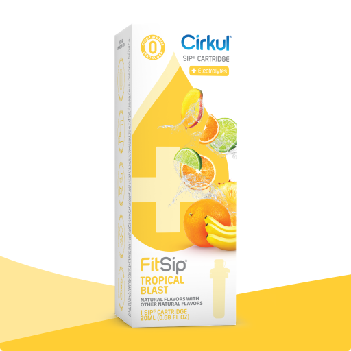 Refreshing Electrolyte FitSip Tropical Blast YWXV - Sugar-Free Fruit Flavor Cartridge Refill - Default Title