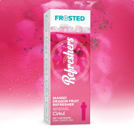 Vitamin-Infused Frosted Mango Dragon Fruit Refresher 5X1T - Sugar-Free Fruit Flavor Cartridge Refill - Default Title