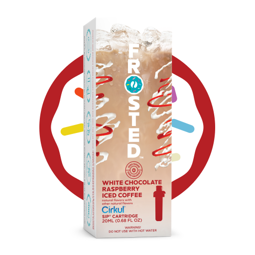 Vitamin-Infused Frosted White Chocolate Raspberry Iced Coffee 8KS5 - Zero-Calorie Multi-Flavor Sip Pods for Water Bottle - Default Title