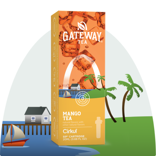 Sugar-Free Gateway Mango Tea AQB7 - Vitamin-Infused Natural Refreshing Flavor Core - Default Title