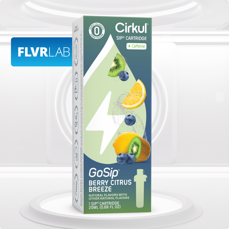 Natural Fruit Flavored GoSip Berry Citrus Breeze 2YHA - Vitamin-Infused Natural Refreshing Flavor Core Detail