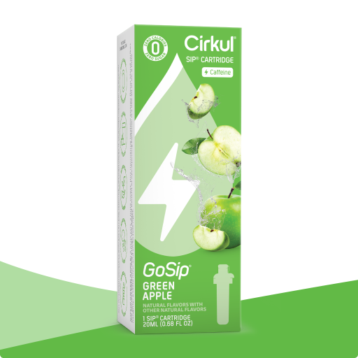Refreshing Electrolyte GoSip Green Apple U1U4 - Zero-Calorie Multi-Flavor Sip Pods for Water Bottle - Default Title