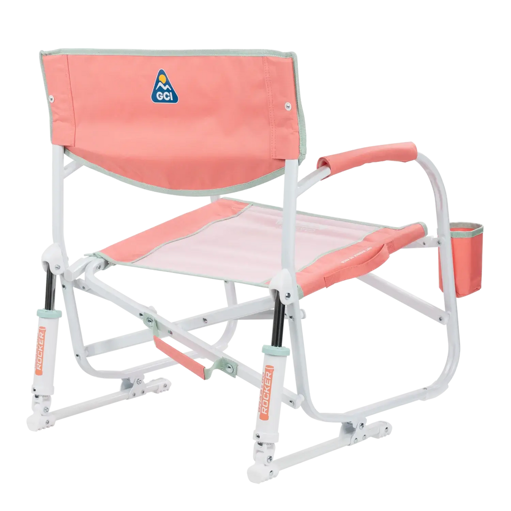 Luxury Camp Grab & Go Rocker - Choice 551 - Heavy-Duty Kickback Rocker with Beverage Holder Detail