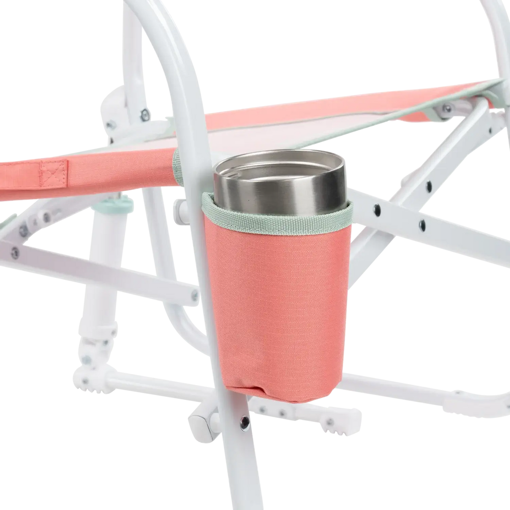 Luxury Camp Grab & Go Rocker - Choice 551 - Heavy-Duty Kickback Rocker with Beverage Holder Detail