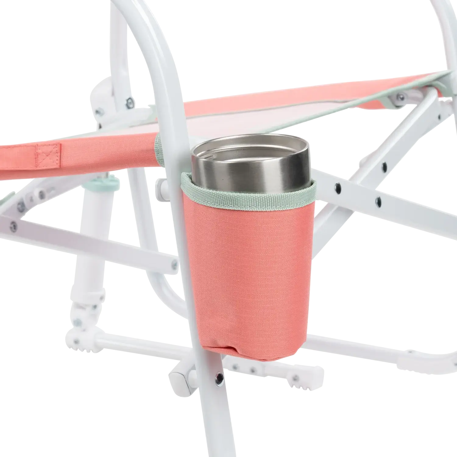 Luxury Camp Grab & Go Rocker - Choice 551 - Heavy-Duty Kickback Rocker with Beverage Holder Detail