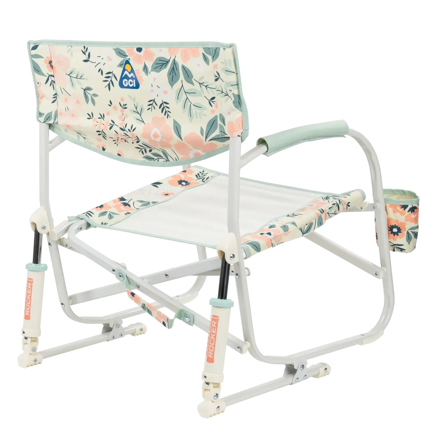 Luxury Camp Grab & Go Rocker - Choice 551 - Heavy-Duty Kickback Rocker with Beverage Holder Detail