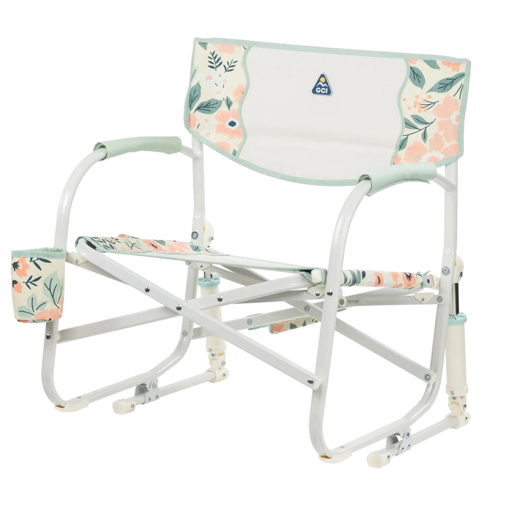 Luxury Camp Grab & Go Rocker - Choice 551 - Heavy-Duty Kickback Rocker with Beverage Holder Detail