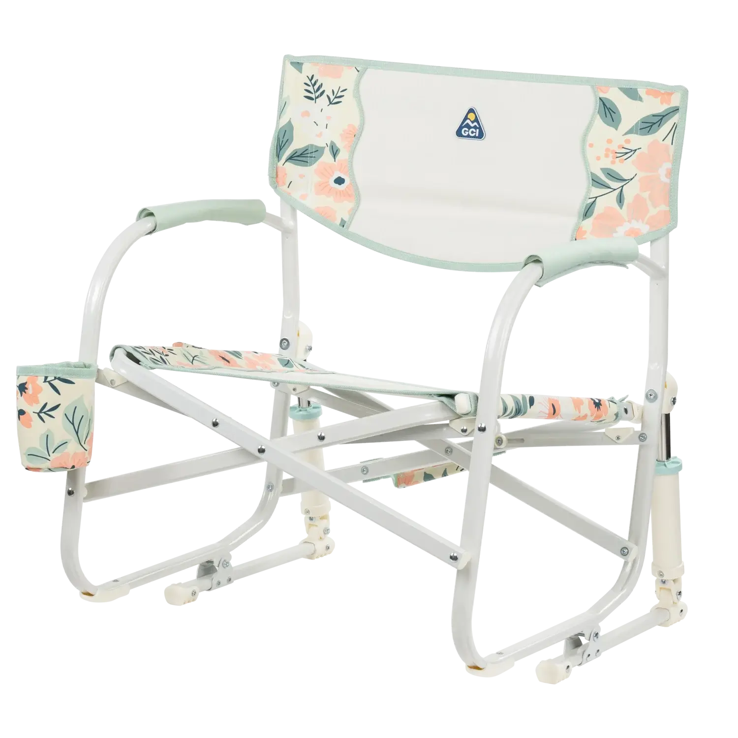 Luxury Camp Grab & Go Rocker - Choice 551 - Heavy-Duty Kickback Rocker with Beverage Holder Detail