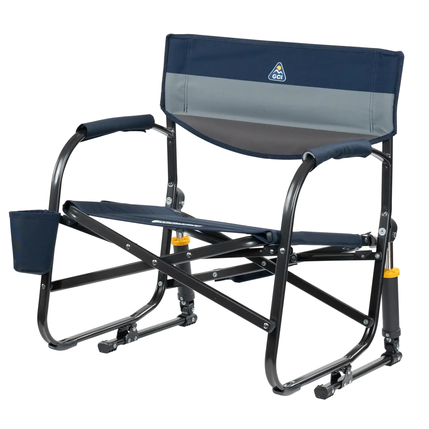 Luxury Camp Grab & Go Rocker - Choice 551 - Heavy-Duty Kickback Rocker with Beverage Holder Detail