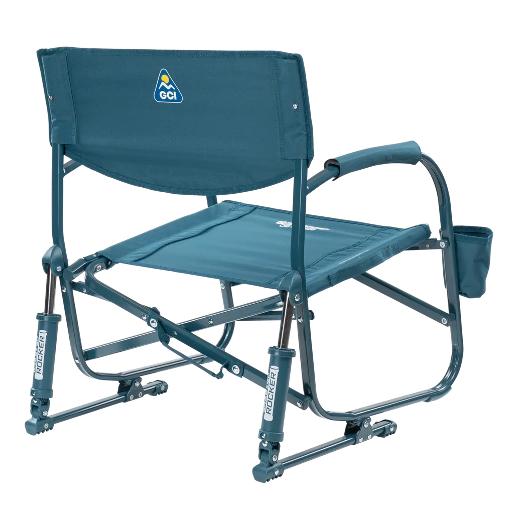 Luxury Camp Grab & Go Rocker - Choice 551 - Heavy-Duty Kickback Rocker with Beverage Holder Detail