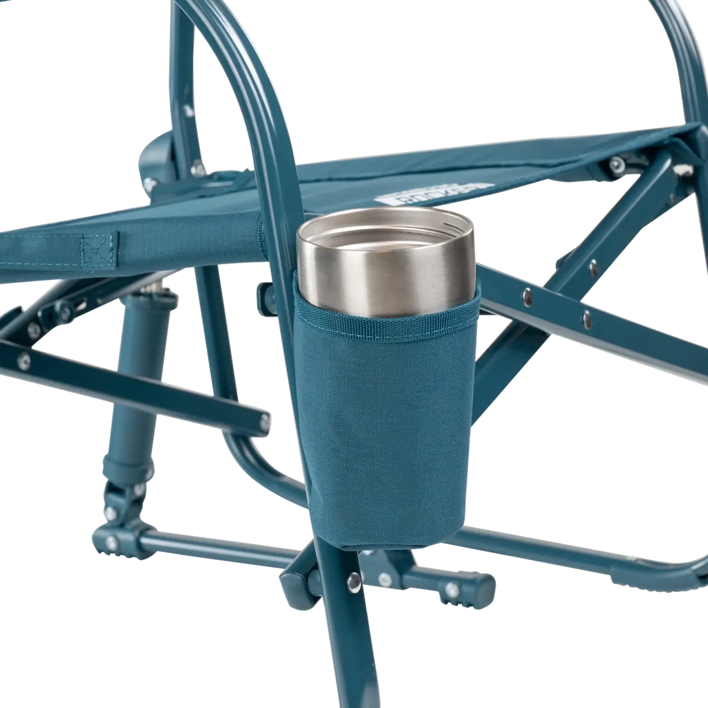 Luxury Camp Grab & Go Rocker - Choice 551 - Heavy-Duty Kickback Rocker with Beverage Holder Detail