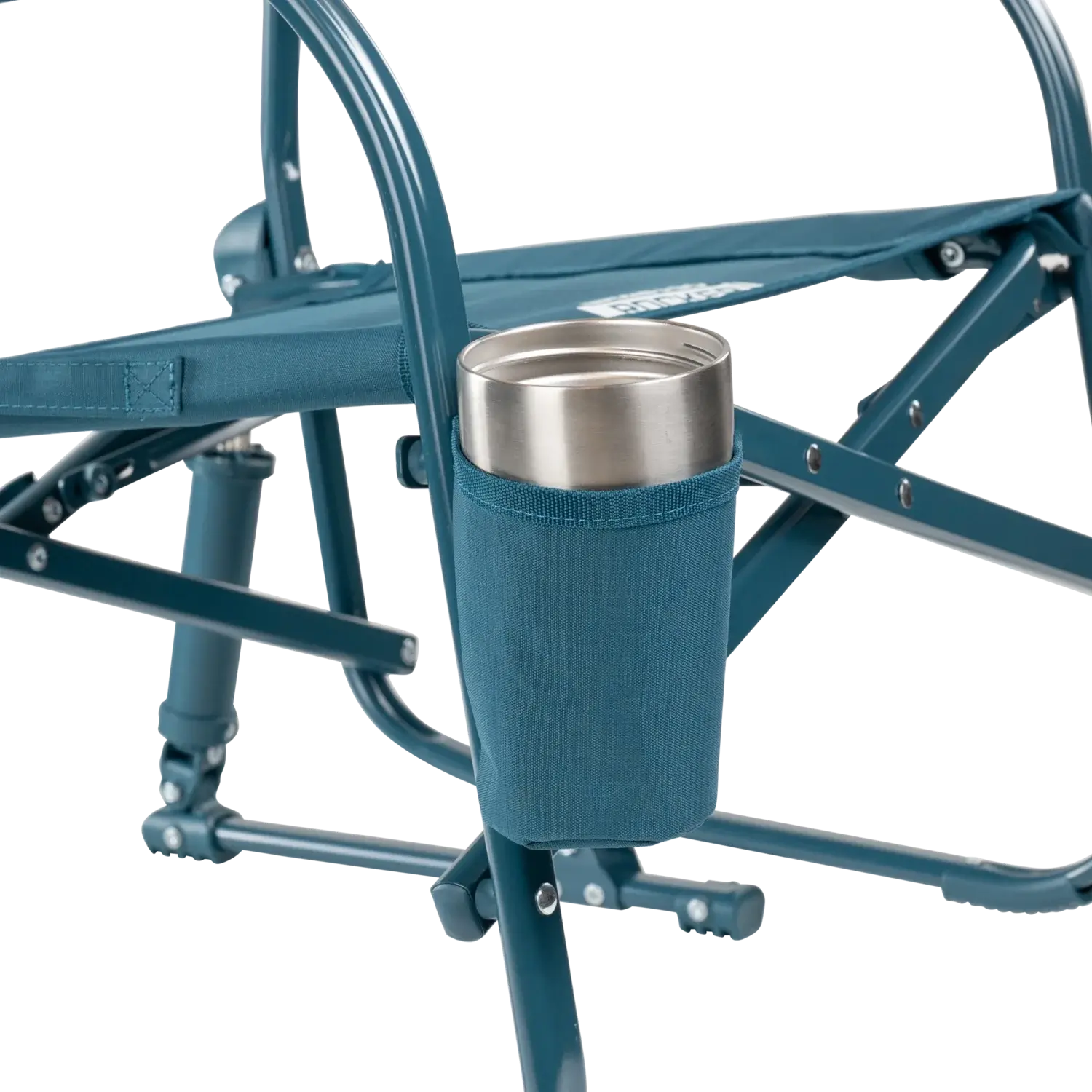 Luxury Camp Grab & Go Rocker - Choice 551 - Heavy-Duty Kickback Rocker with Beverage Holder Detail