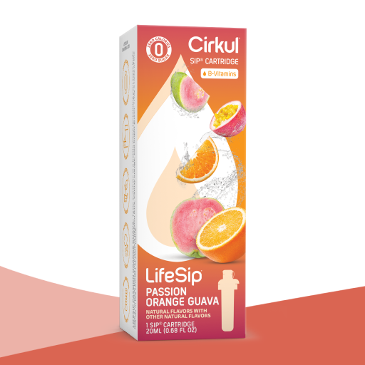 Vitamin-Infused LifeSip Passion Orange Guava 375X - Sugar-Free Fruit Flavor Cartridge Refill - Default Title