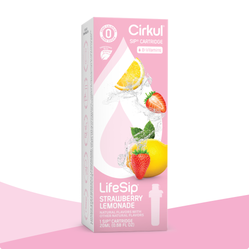 Vitamin-Infused LifeSip Strawberry Lemonade (Stevia) QJJ2 - Zero-Calorie Multi-Flavor Sip Pods for Water Bottle - Default Title