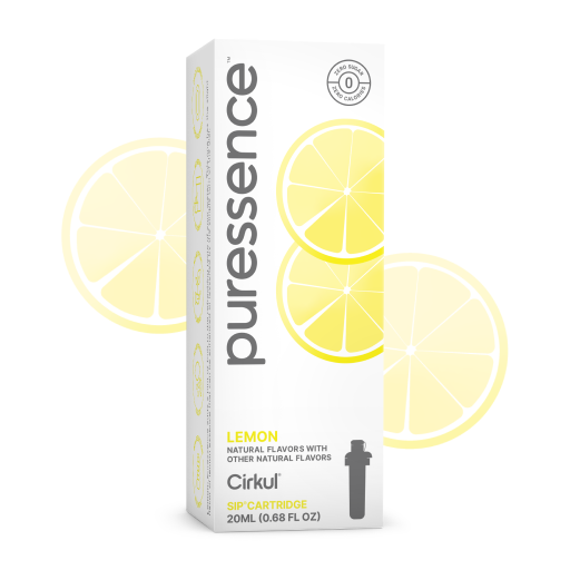 Natural Fruit Flavored Puressence Lemon (Unsweetened) TUY8 - Electrolyte Hydration Enhanced Taste Cartridges - Default Title