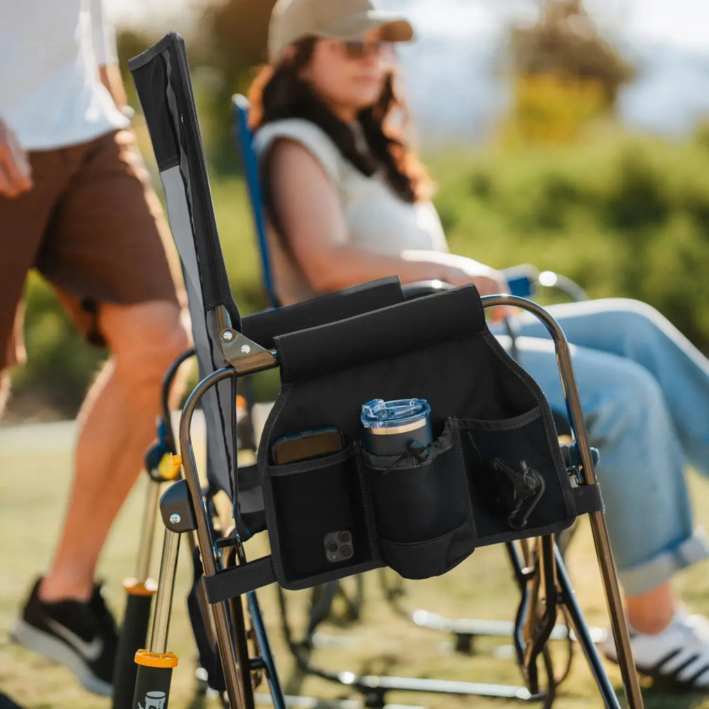 Smooth Motion Stowaway Rocker - Choice 794 - Heavy-Duty Kickback Rocker with Beverage Holder Detail