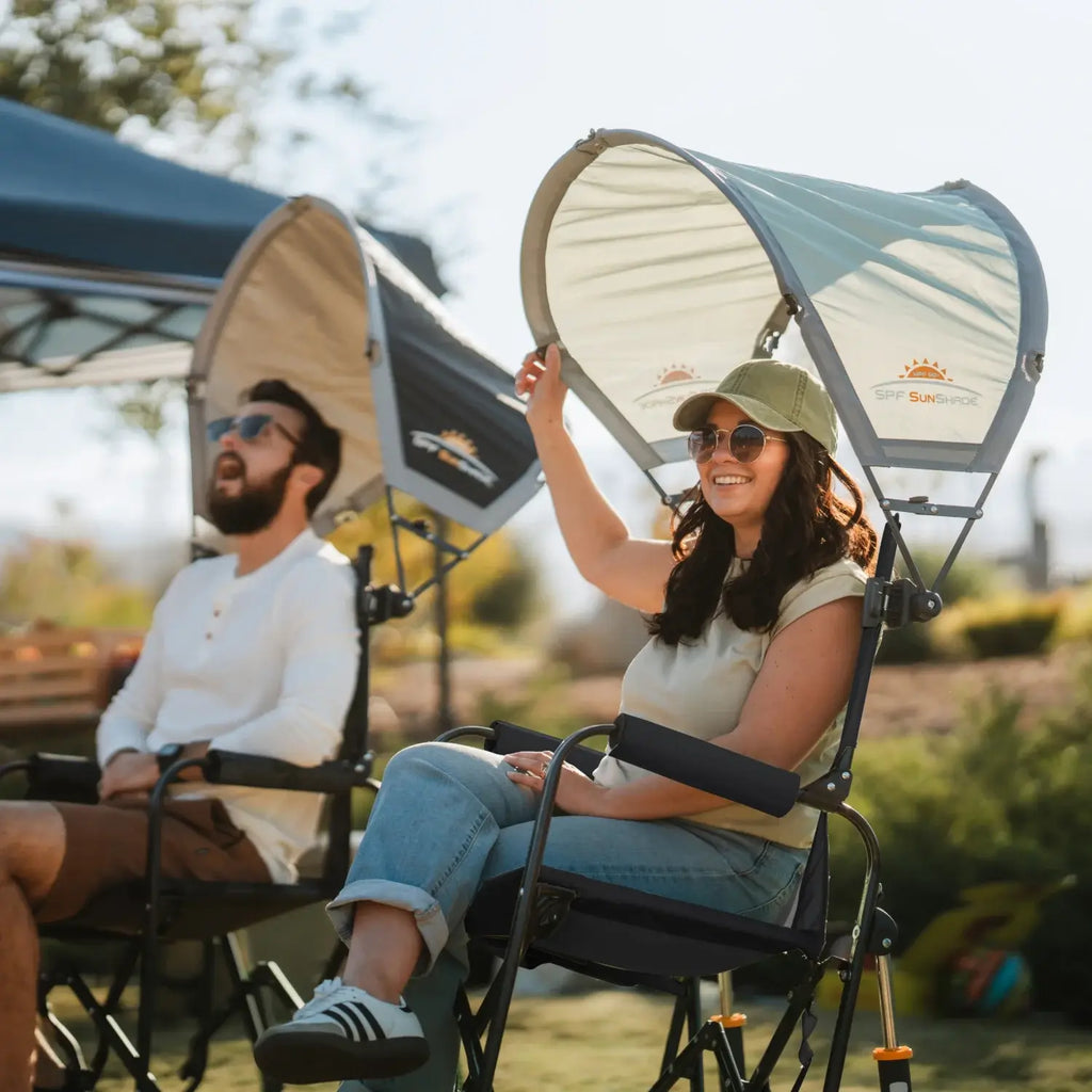 Smooth Motion Stowaway Rocker - Choice 794 - Heavy-Duty Kickback Rocker with Beverage Holder Detail