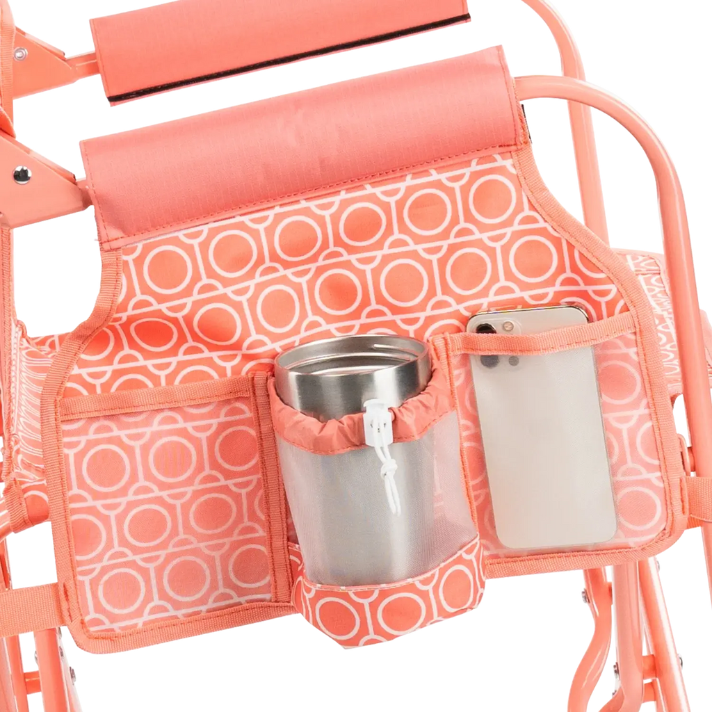 Smooth Motion Stowaway Rocker - Choice 794 - Heavy-Duty Kickback Rocker with Beverage Holder Detail
