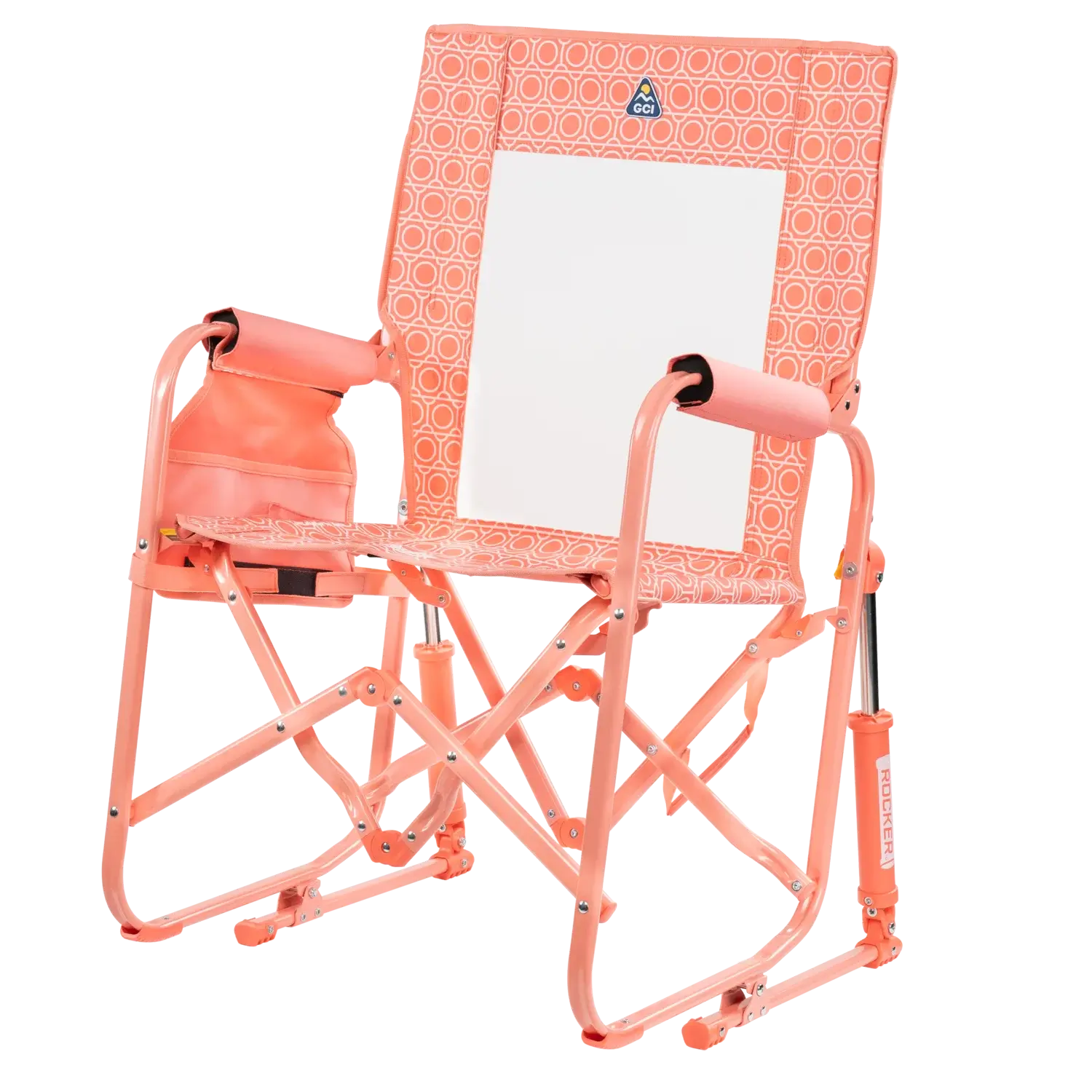 Smooth Motion Stowaway Rocker - Choice 794 - Heavy-Duty Kickback Rocker with Beverage Holder Detail