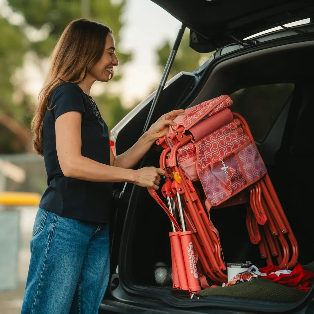 Smooth Motion Stowaway Rocker - Choice 794 - Heavy-Duty Kickback Rocker with Beverage Holder Detail